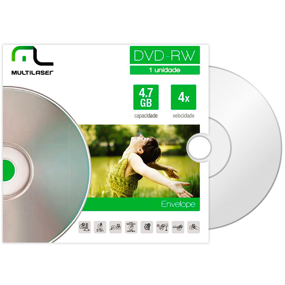 DVD-RW 4.7GB 4X ENVELOPE MULTILASER